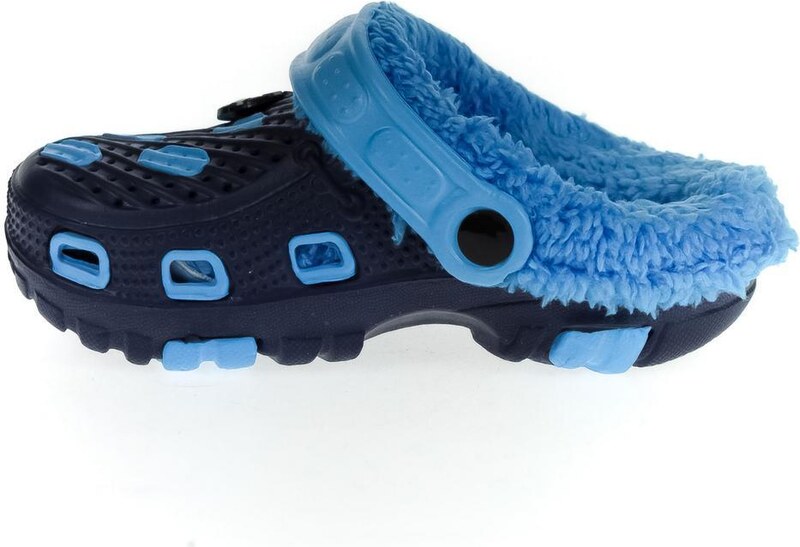 JOHN-C Detské modré zateplené crocsy SANDY 30-35