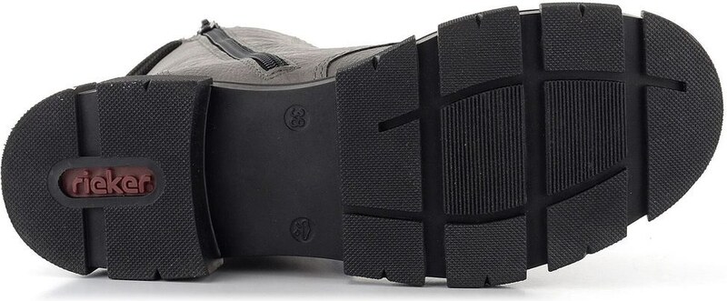 Rieker vyššia šnurovacia členková obuv šedá Y7117-40