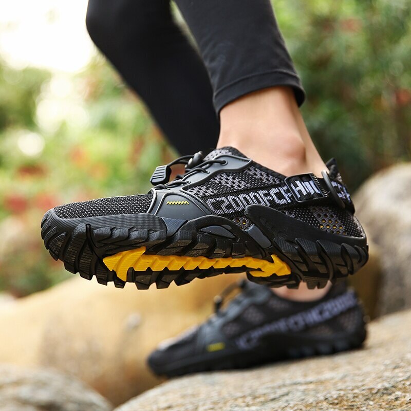 MIXI FASHION Trekové tenisky pánské turistické boty letní s nápisy