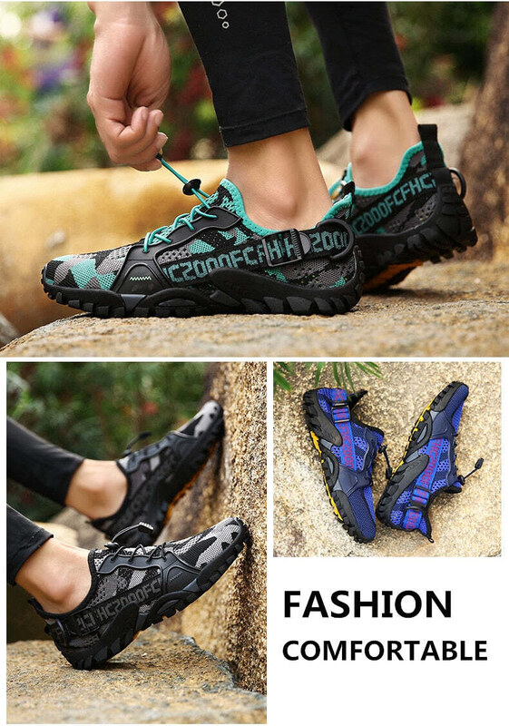 MIXI FASHION Trekové tenisky pánské turistické boty letní s nápisy