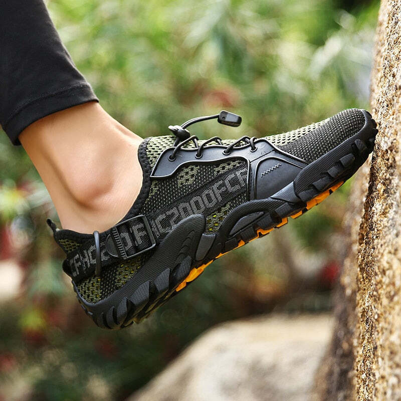 MIXI FASHION Trekové tenisky pánské turistické boty letní s nápisy