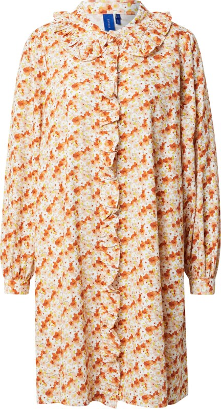 Résumé Košeľové šaty 'OSMARS' béžová / karamelová / žltá / broskyňová