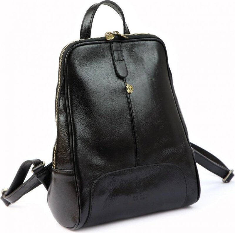 Vera Pelle Kožený zelený dámsky batoh Florence