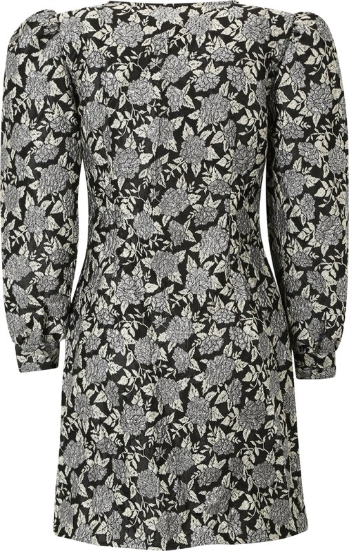 Pieces Petite Košeľové šaty 'MERCY' sivá / čierna