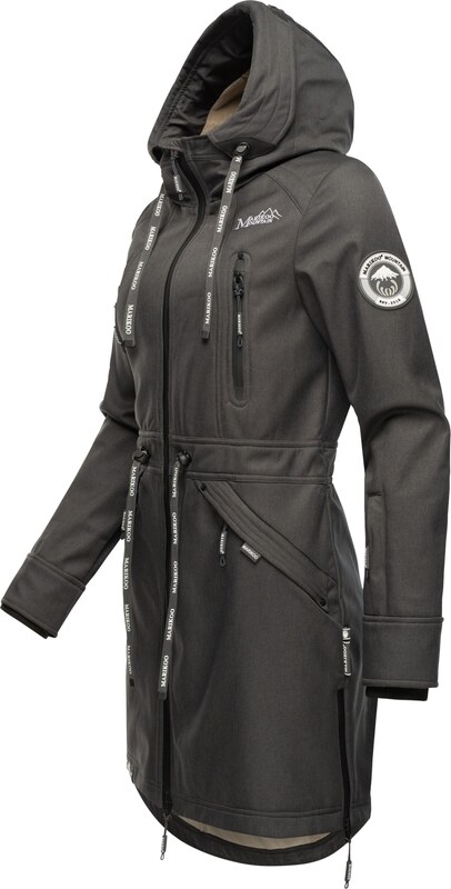 MARIKOO Prechodná parka farby bahna