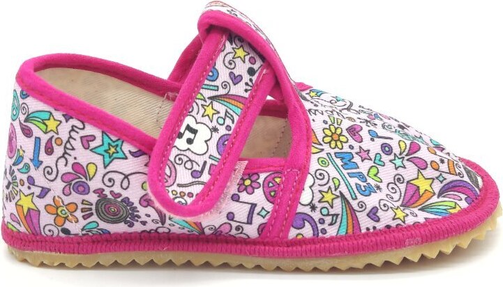 Barefoot papučky BEDA Music BF 060010/W2 (ZÚŽENÉ)