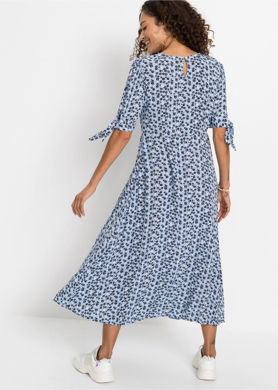 bonprix Maxi šaty, farba modrá