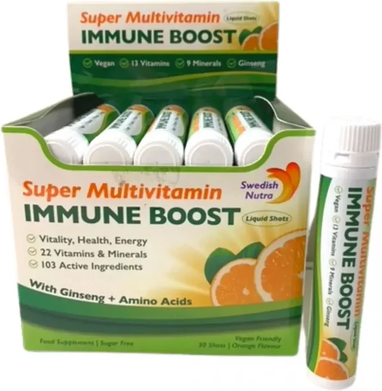 Swedish Nutra (Švédsko) Swedish Nutra Multivitamín Imunity Booster 30 shots