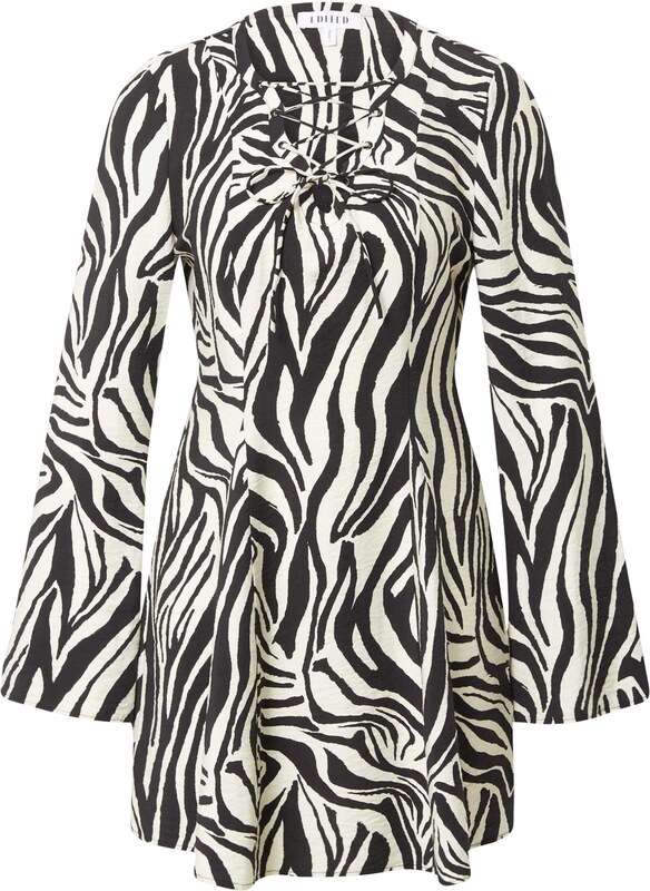 EDITED Šaty 'Prudence' béžová / čierna