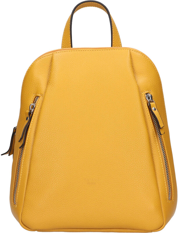 Dámsky kožený batoh Katana Eliabet - žltá