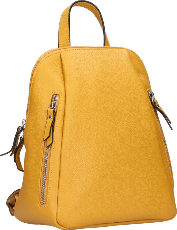 Dámsky kožený batoh Katana Eliabet - žltá
