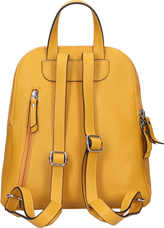 Dámsky kožený batoh Katana Eliabet - žltá