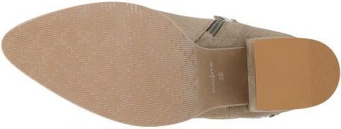 Wojas Béžové Dámske Členkové Topánky Na Podpätku S Ozdobou Okolo Zvršku