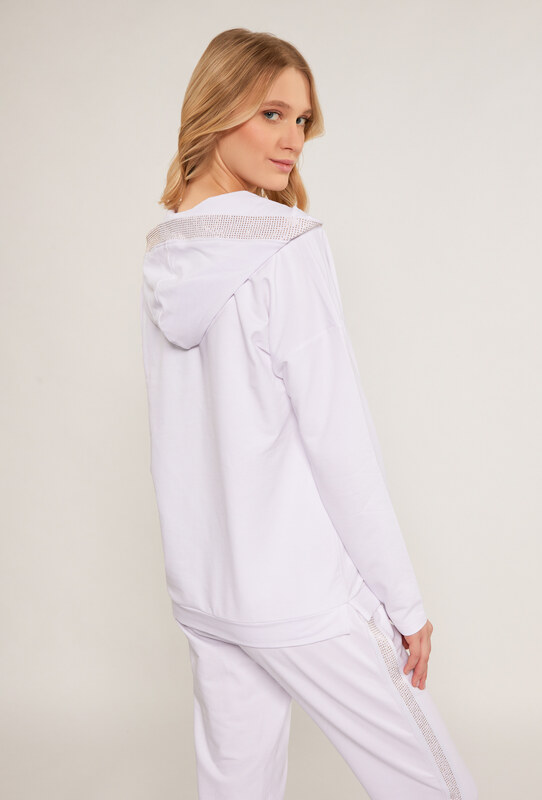 Dámske mikiny MONNARI Dámska mikina s aplikáciou z kamienkov