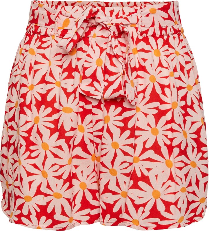 PIECES Nohavice 'NYA' svetlooranžová / tmavooranžová / ružová