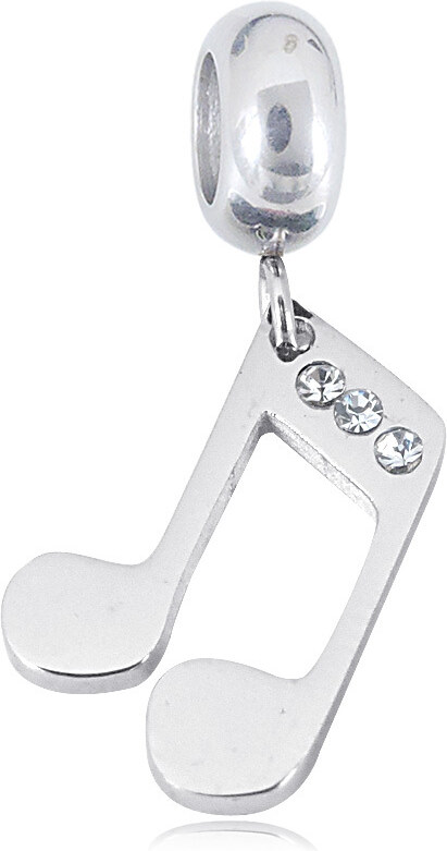 Linda's Jewelry Prívesok na náramok Veselá Nota chirurgická oceľ IP076