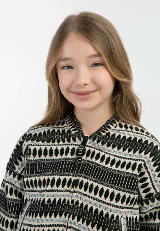 IZIA Prechodná bunda tmelová / čierna / strieborná