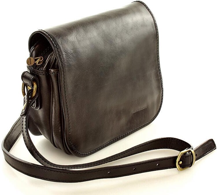 Vera pelle Marco Mazzini Dámska crossbody kabelka Alabama Classico | čierna L87c