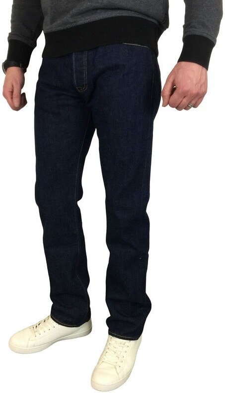 Levis Pánske Rifle 501 Original Fit Jeans ONEWASH