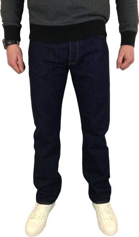 Levis Pánske Rifle 501 Original Fit Jeans ONEWASH