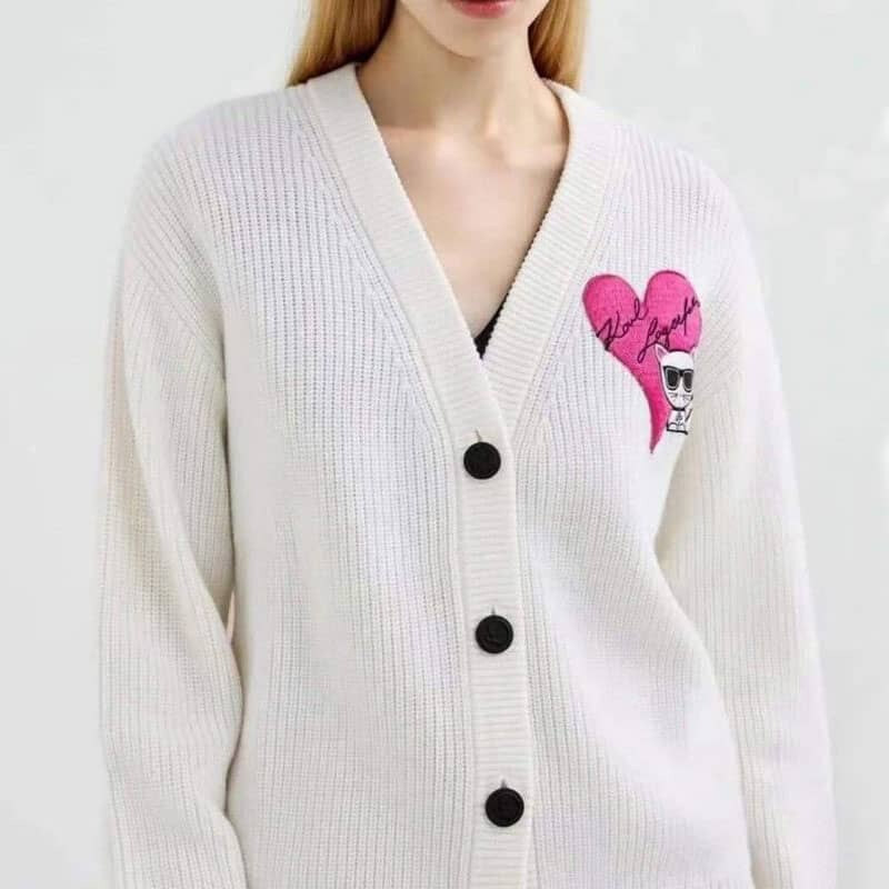 Dámský svetr na knoflíky Karl Lagerfeld 47074