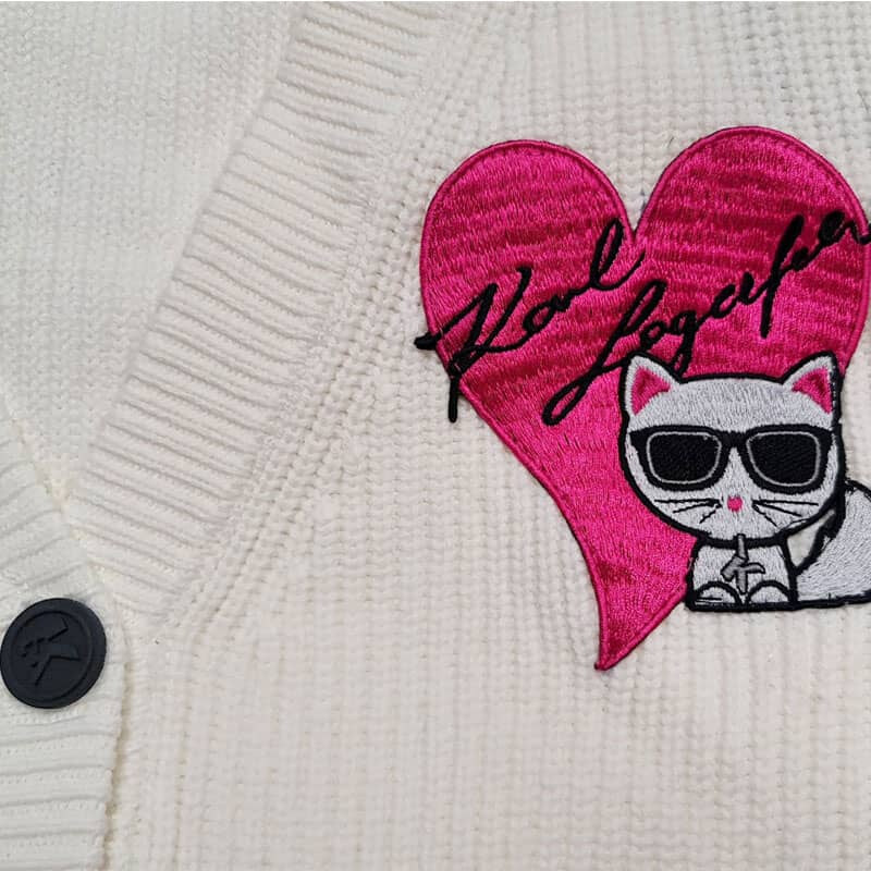 Dámský svetr na knoflíky Karl Lagerfeld 47074