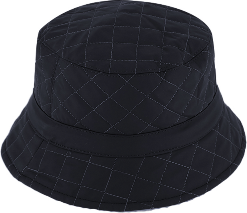 Fiebig - Headwear since 1903 Nepremokavý modrý prešívaný bucket hat - jesenný vodeodolný klobúk - Fiebig 1903