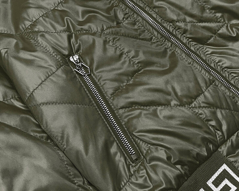 S'WEST Dámsky bomber v khaki farbe (B8123-11)