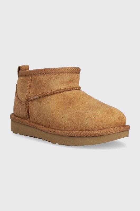 Detské semišové snehule UGG T CLASSIC ULTRA MINI