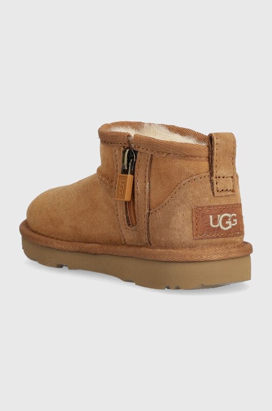 Detské semišové snehule UGG T CLASSIC ULTRA MINI