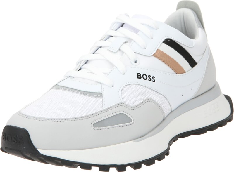 BOSS Nízke tenisky 'Jonah' svetlohnedá / svetlosivá / čierna / biela