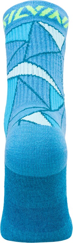 Unisex zateplené ponožky Silvini Vallonga modrá/limetková