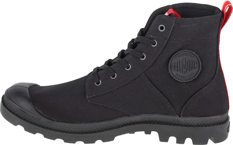 Čierne dámske členkové topánky Palladium Pampa Hi Army 78583-008-M