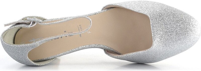 Tamaris lodičky s členkovým pásikom Silver Glam 1-24432-41