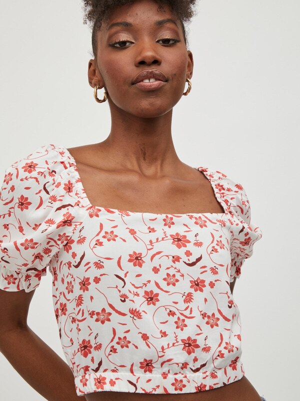 Vila Petite Tričko 'Aya' homárová / ružová / jasne červená / biela