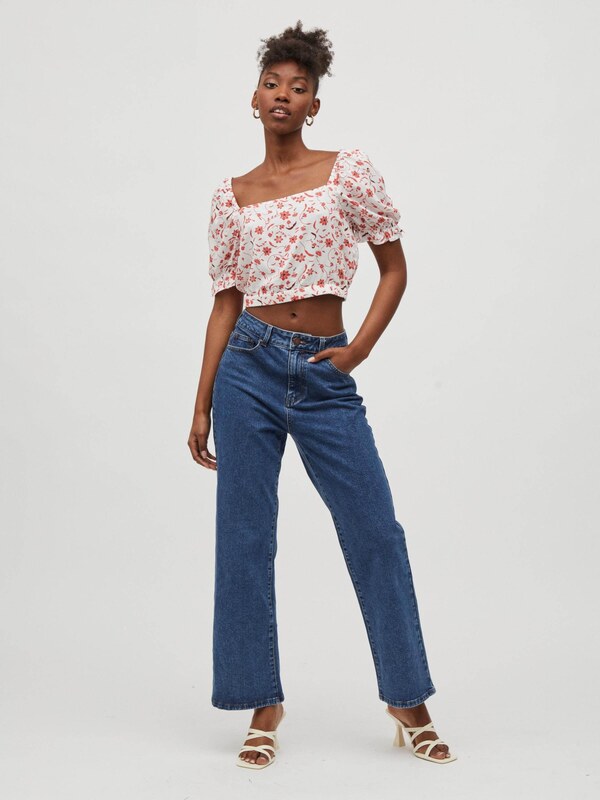 Vila Petite Tričko 'Aya' homárová / ružová / jasne červená / biela