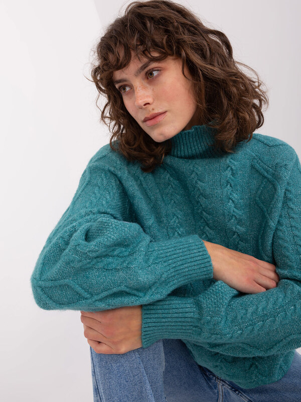 Wool Fashion Italia Sweater-AT-SW-2355-2.12P-Turquoise