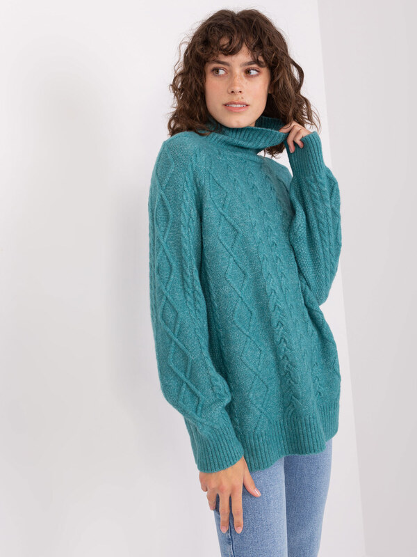 Wool Fashion Italia Sweater-AT-SW-2355-2.12P-Turquoise