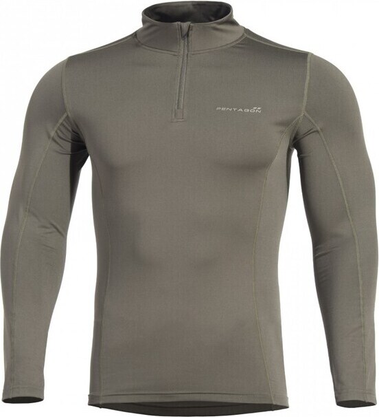 Tričko Pentagon Pindos 1/2 so zipsom, Olive Green