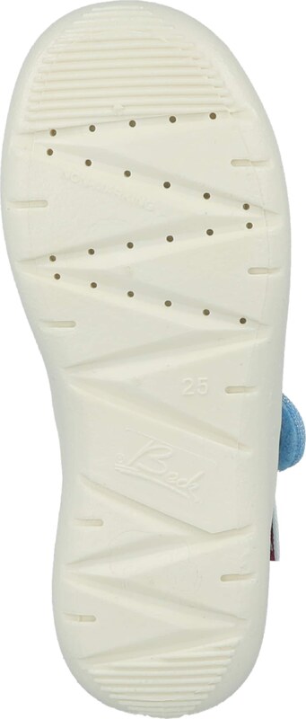 BECK Papuče 'Nixe' telová / tyrkysová / svetlomodrá / svetloružová