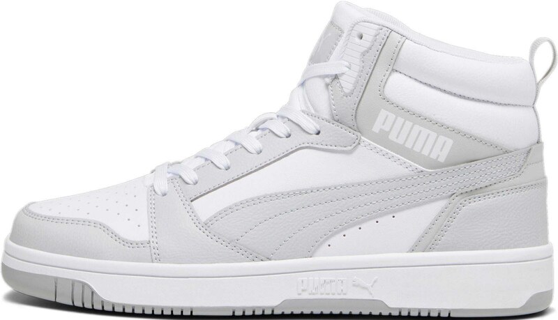 PUMA Členkové tenisky 'Rebound V6' svetlosivá / biela