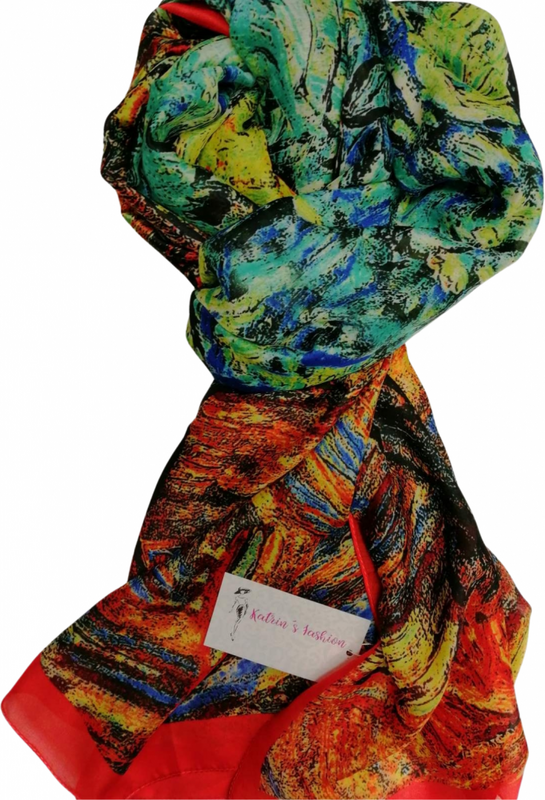 Katrin's Fashion Hodvábny Dámsky elegantný šál