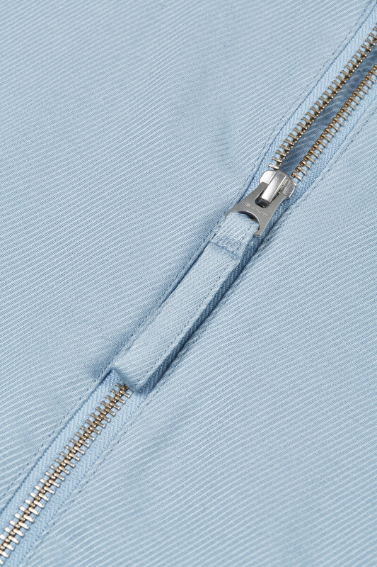 BUNDA GANT LINEN BLEND BOMBER JACKET DOVE BLUE