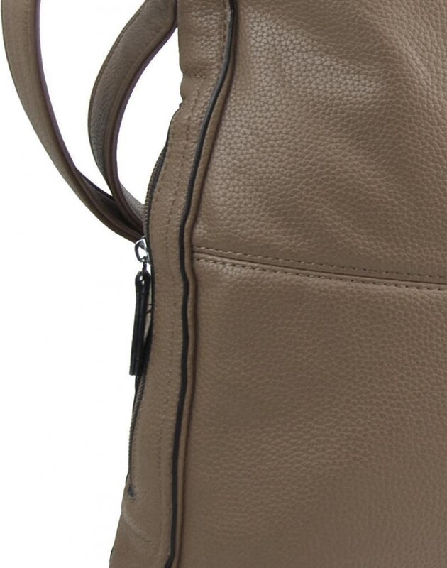 Maria Marni Praktická veľká dámska crossbody kabelka 47-MH prírodná hnedá