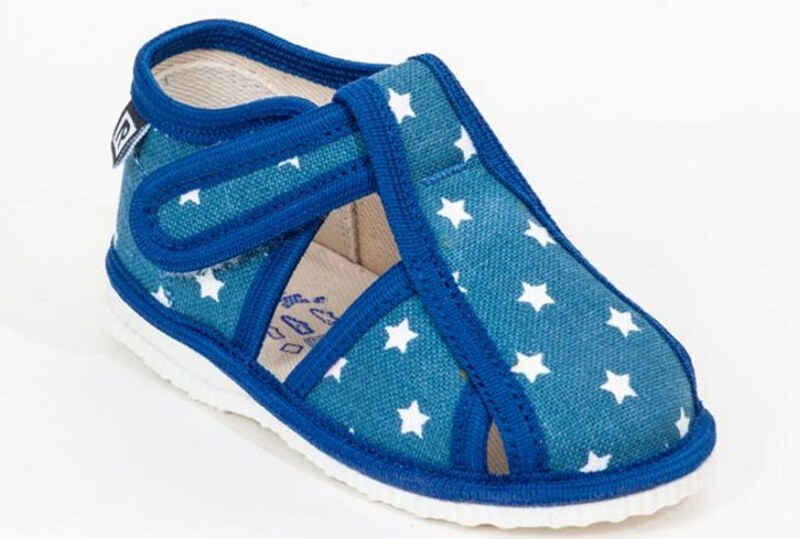 Papučky RAK modrá hviezda - suchý zips