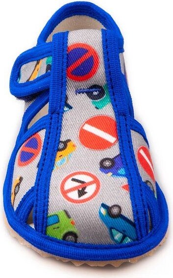 RAK Papučky šedé autá