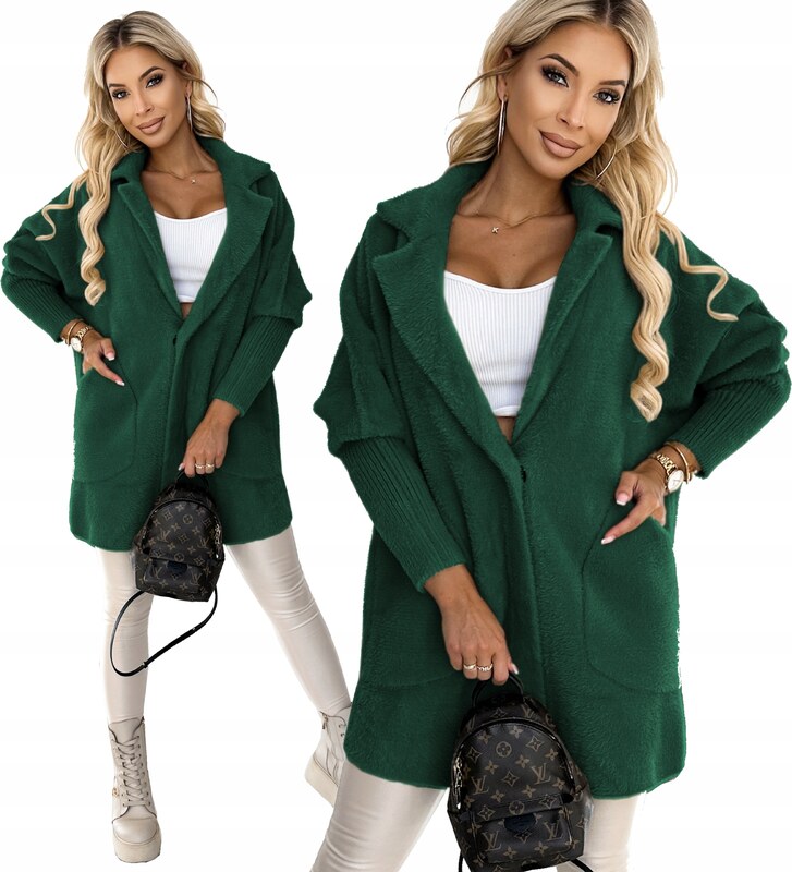 Fashionweek Vlnený kabát z alpaky tc830