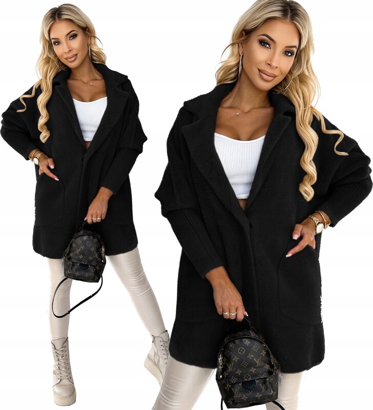 Fashionweek Vlnený kabát z alpaky tc830