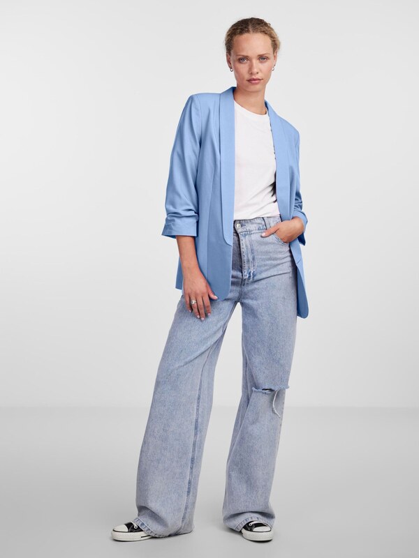 PIECES Blejzer 'Bosella' modrosivá