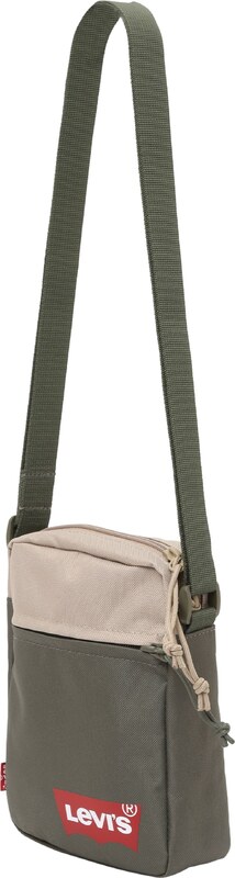 LEVI'S  Taška cez rameno béžová / kaki / červená